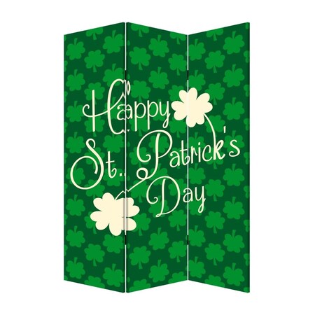 Palacedesigns 3 Panel Reversible Irish Art Room Divider Screen PA3647701